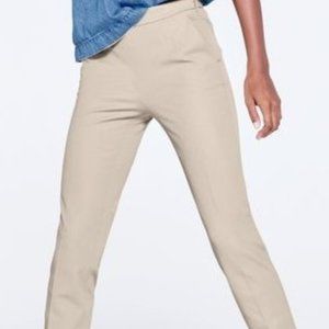 JCrew Martie Slim Crop Pant Cotton Blend - Tan